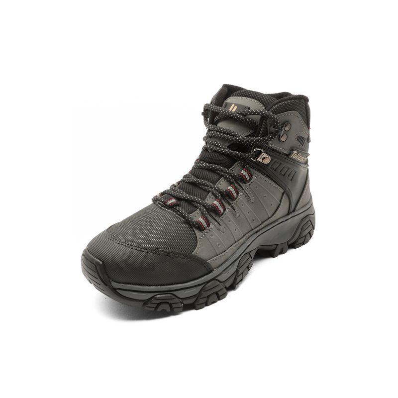 TELLENZI - Bota Outdoor Hombre Negro-Gris tellenzi 7-212