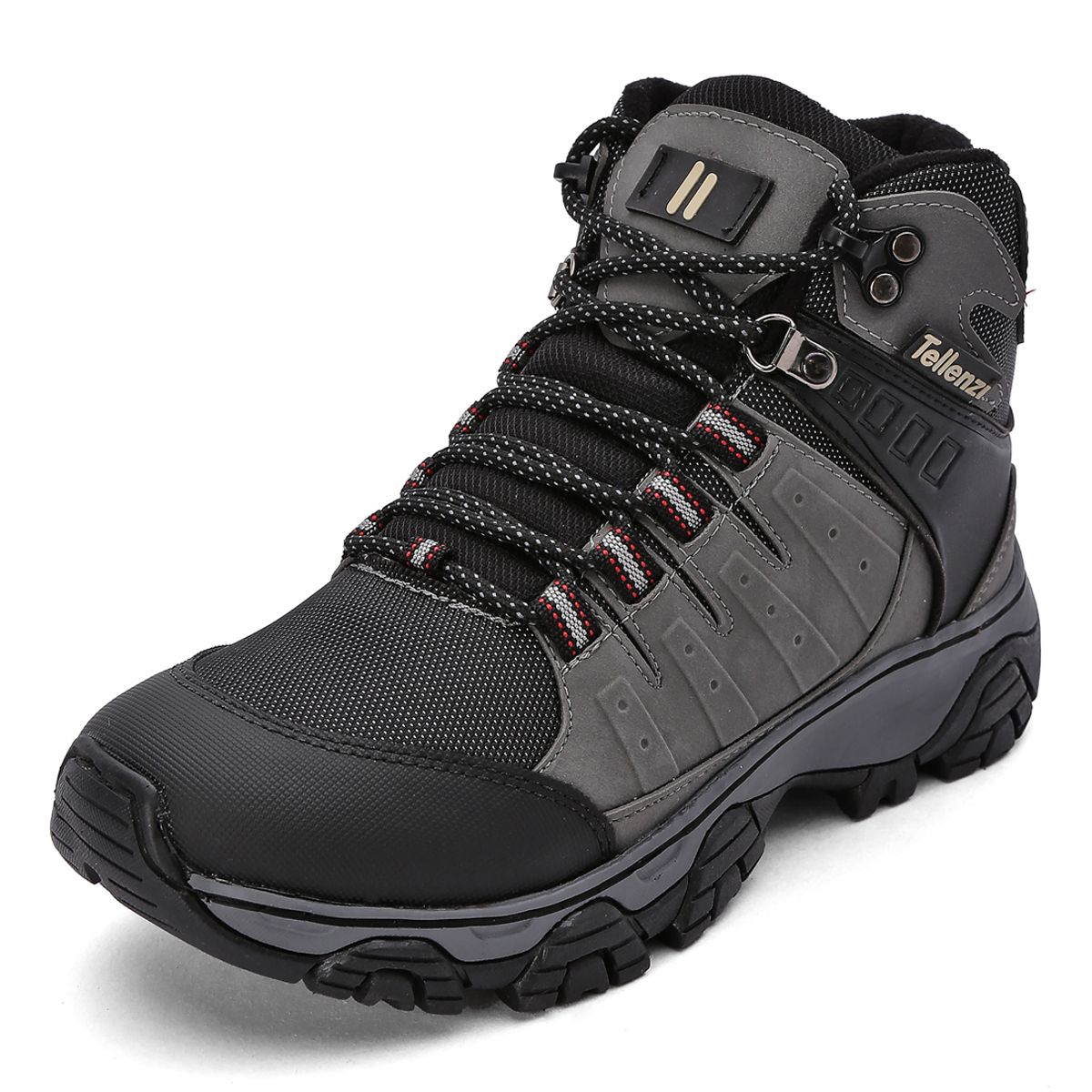 TELLENZI - Bota Outdoor Hombre Negro-Gris tellenzi 7-212