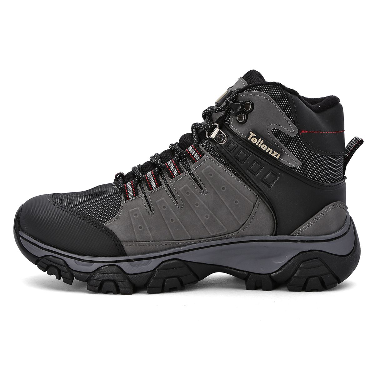 TELLENZI - Bota Outdoor Hombre Negro-Gris tellenzi 7-212