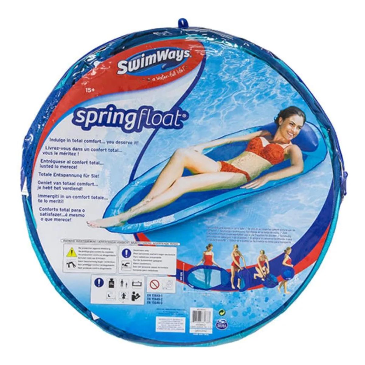 GENERICO - Swimways Flotador Original - Azul Oscuro - Azul Claro