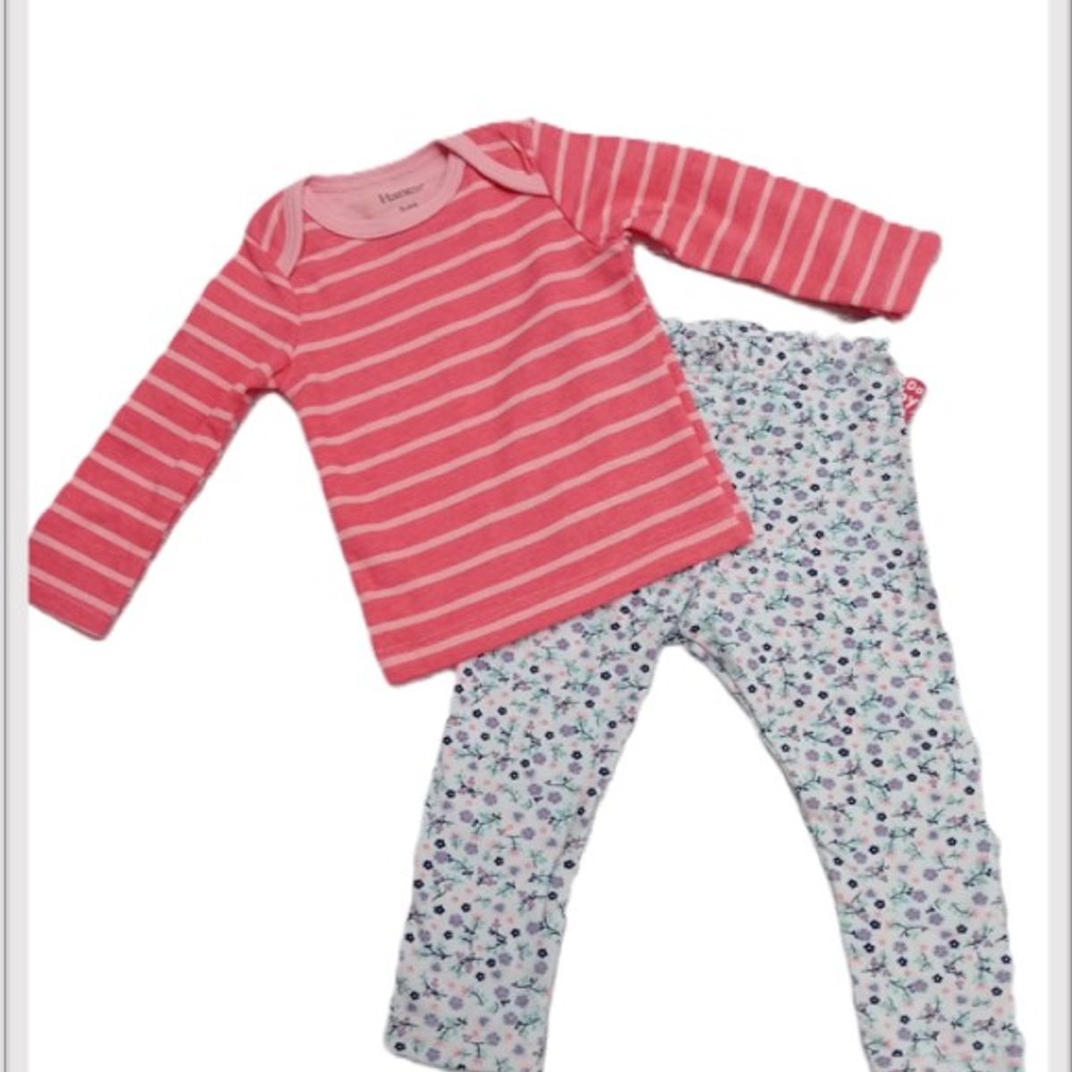 BABY MAS - CONJUNTO LEGGIS + BLUSA ML BEBE NIÑA 0 A 3 MESES