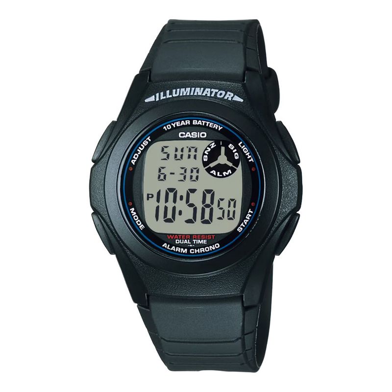 CASIO - Reloj Casio F-200W-1A Diseño Deportivo