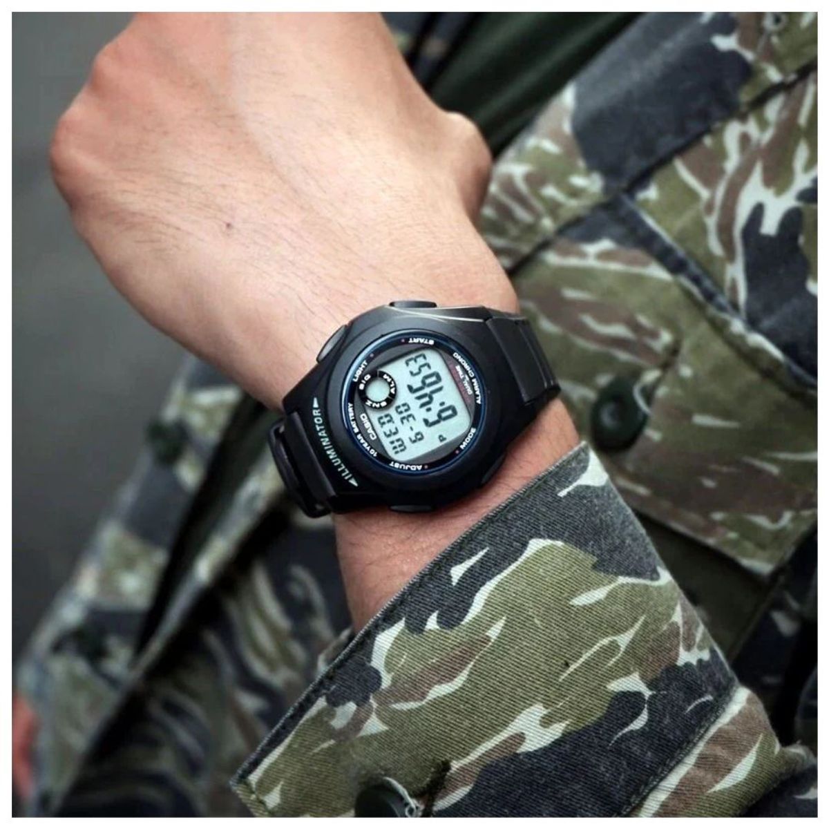 CASIO - Reloj Casio Modelo F-200W-1A Diseño Deportivo