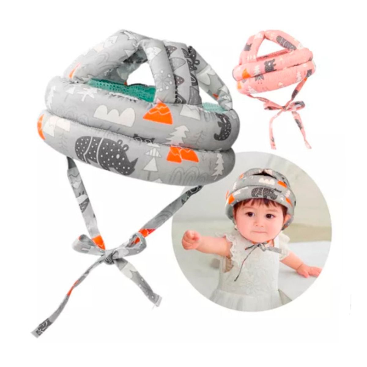 GENERICO - Casco Seguridad Bebes Protector Cabeza Antigolpe Caída Niños