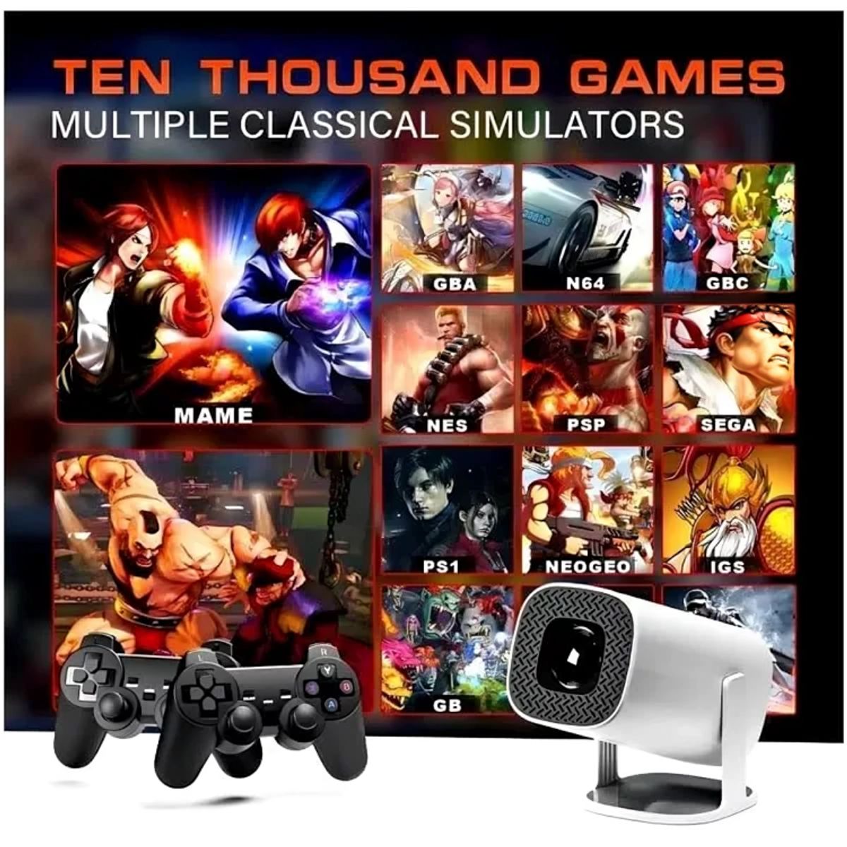 GENERICO - Proyector LED De Video Portátil Consola P30 MAX