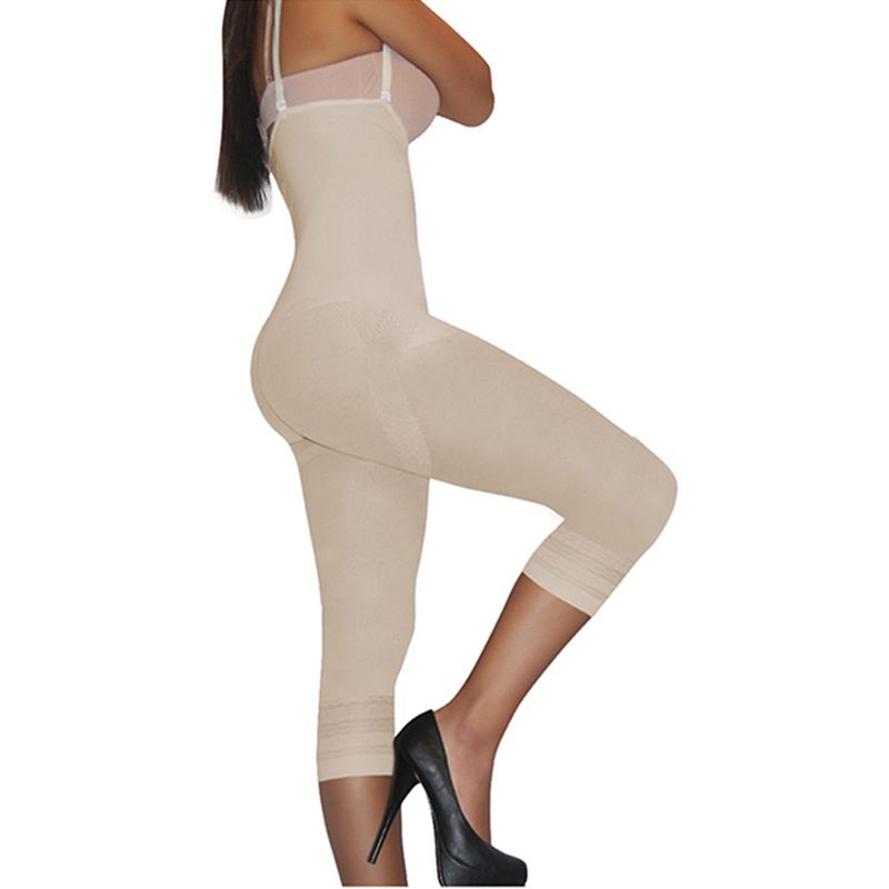 ITALIANA - Enterizo Térmico Strapless Levantacola  Capri  Beige