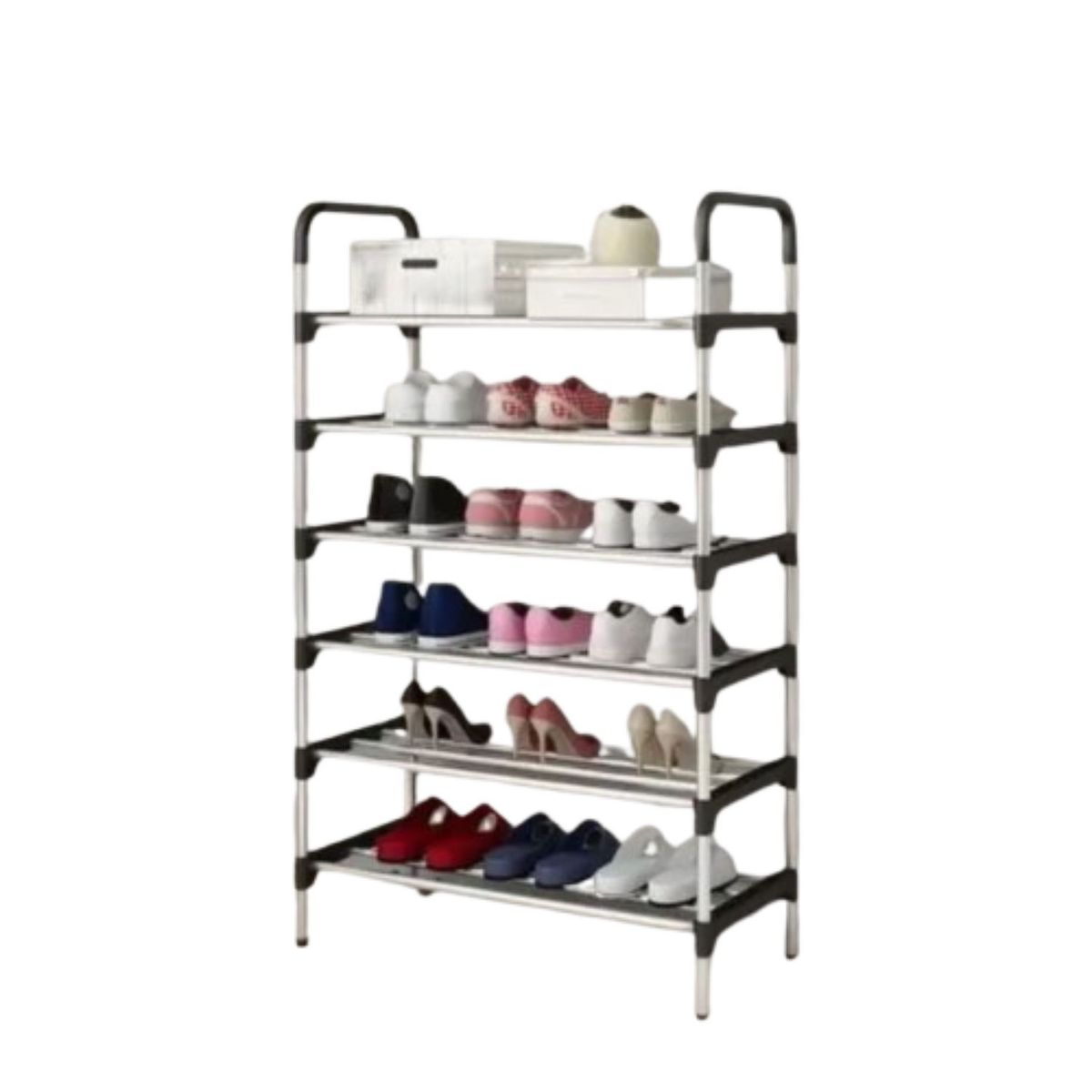GENERICO - Organizador Zapatero Metálico 6 Niveles Shoe Rack