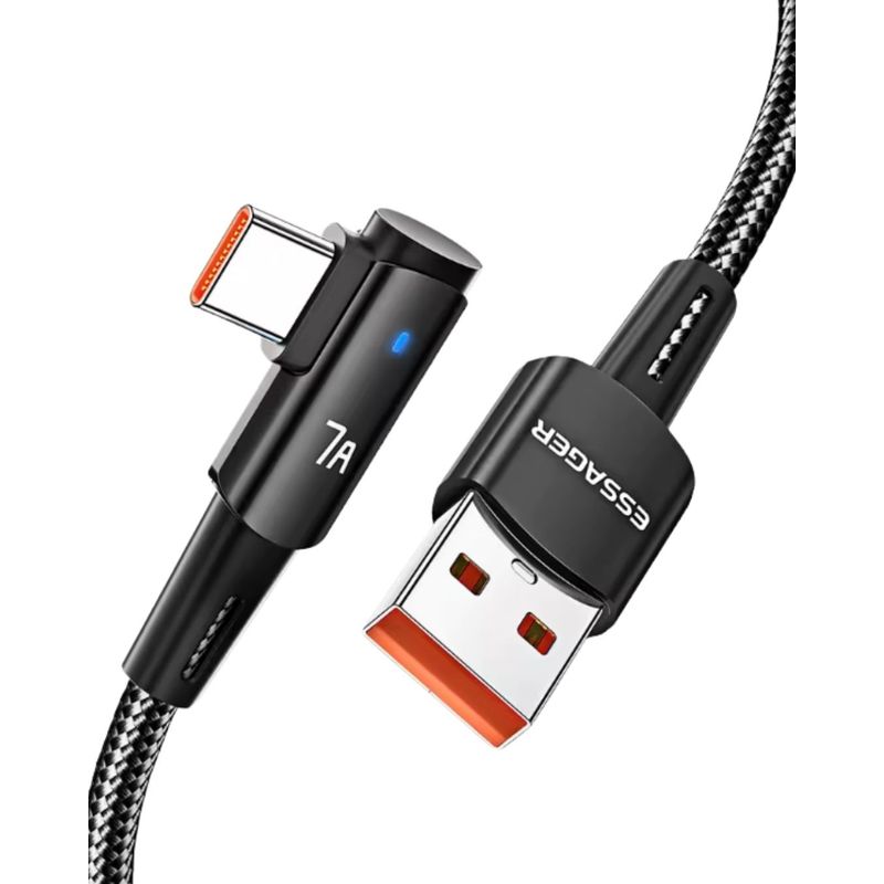 GEF - Cable Carga Rapida 100w De Nylon 2metros Usb Tipo C A Usb