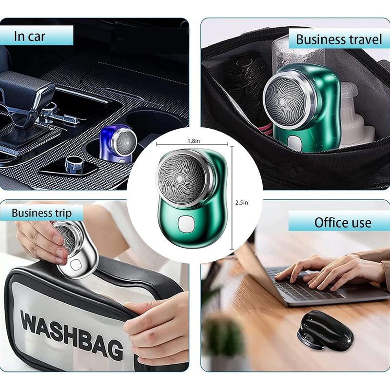 GENERICO - Mini Afeitadora Eléctrica Portátil Recargable  USB