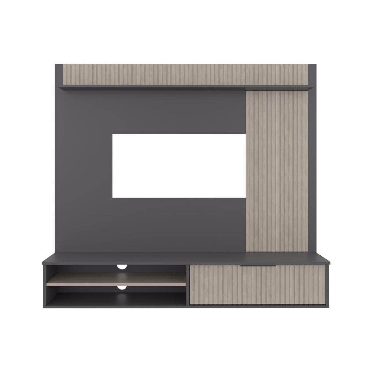RTA DESIGN - Panel de Tv Dover, Plata Oscuro y Bardolino, tv desde 55 a 70"_.