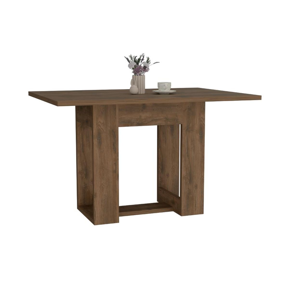 RTA DESIGN - Comedor Volder Nogal con Amplia Superficie