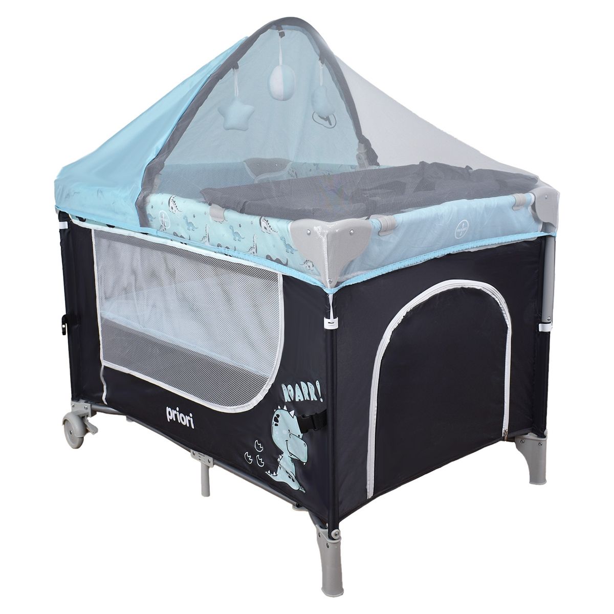 PRIORI - Cuna Corral Colecho Con Cambiador Madison Priori Azul