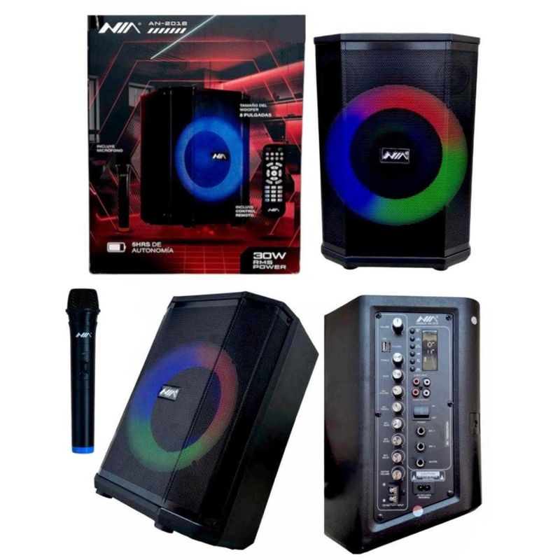 GENERICO - Parlante Cabina 8 Pulgadas Bose Micrófono Bluetooth Nia AN-2018
