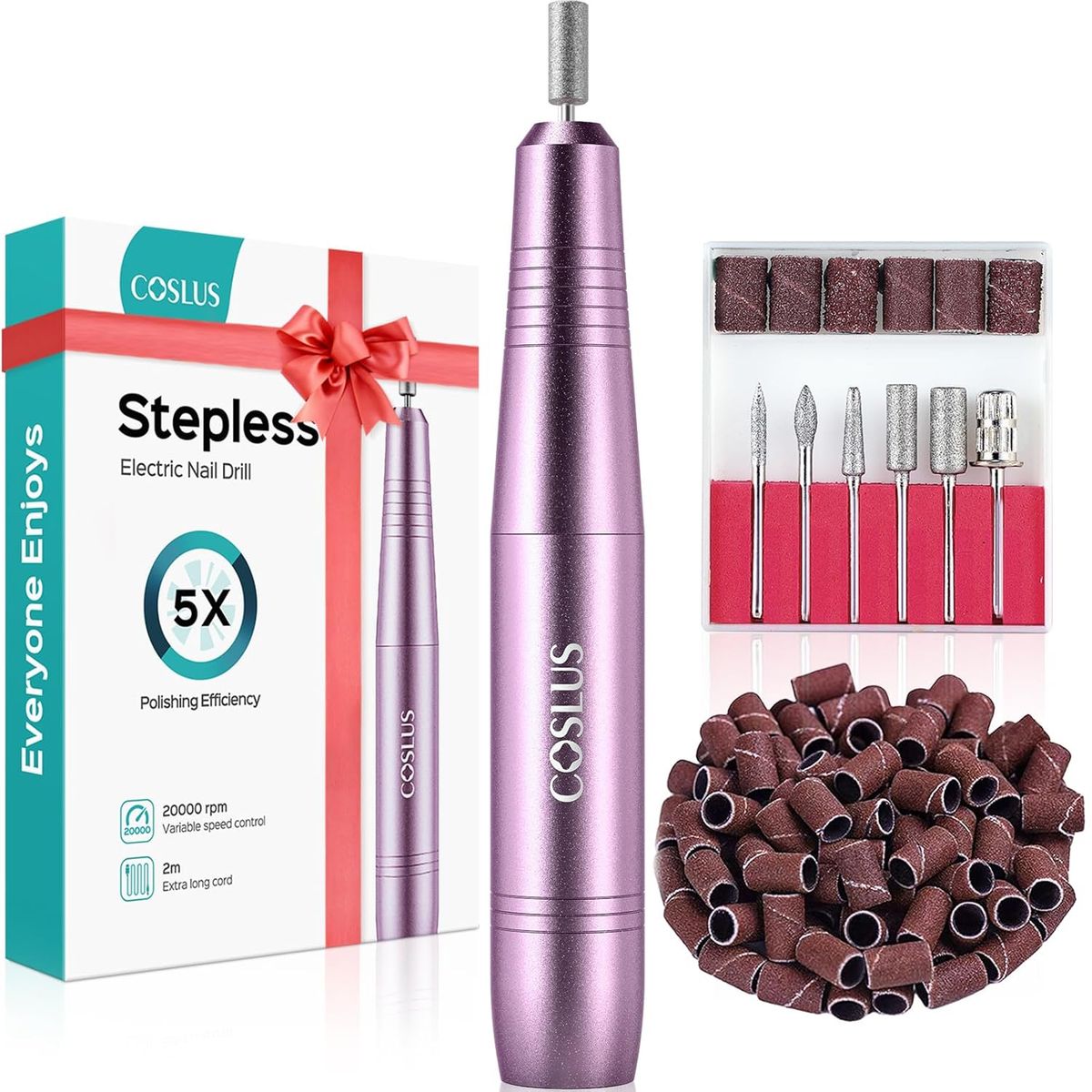 GEFU - Drill Pulidor Torno De Uñas Acrilicas Portatil Manicura