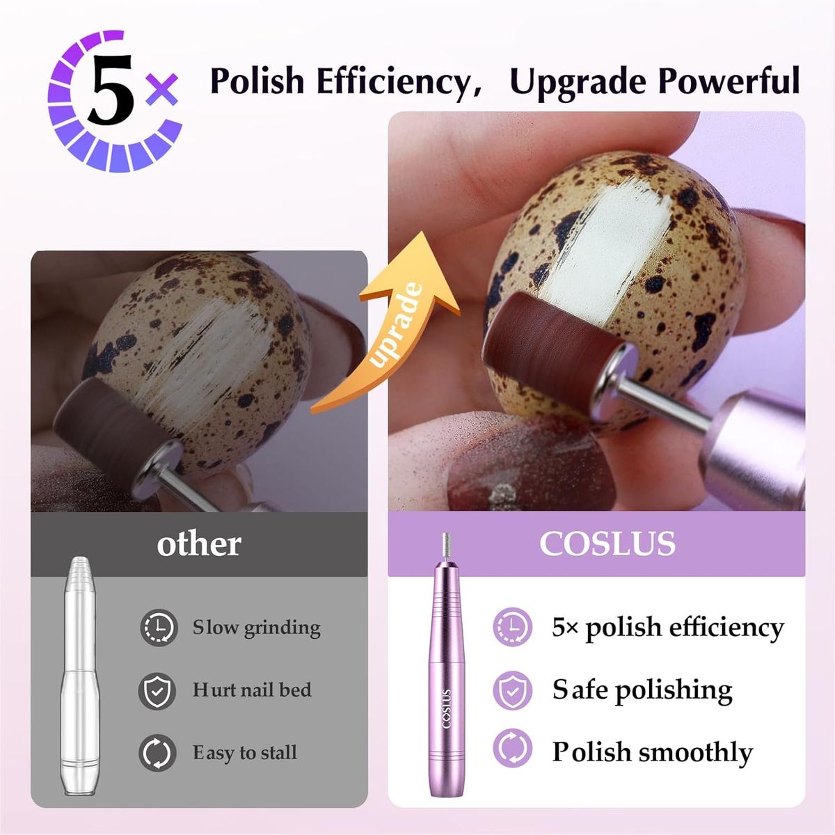 GEFU - Drill Pulidor Torno De Uñas Acrilicas Portatil Manicura