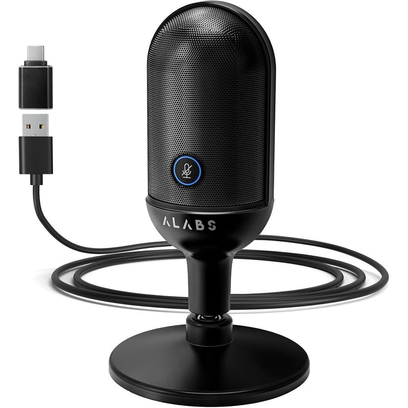 MEGALABS - Microfono Usb Profesional Condensador Cardioide Streaming