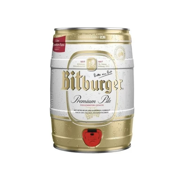 BITBURGER - Barril De Cerveza Bitburger 5 Litros