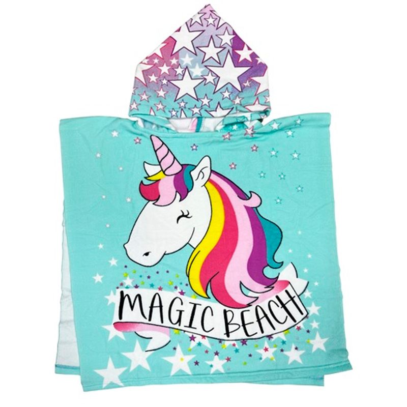 TELARY - TOALLA INFANTIL TIPO PONCHO UNICORNIO