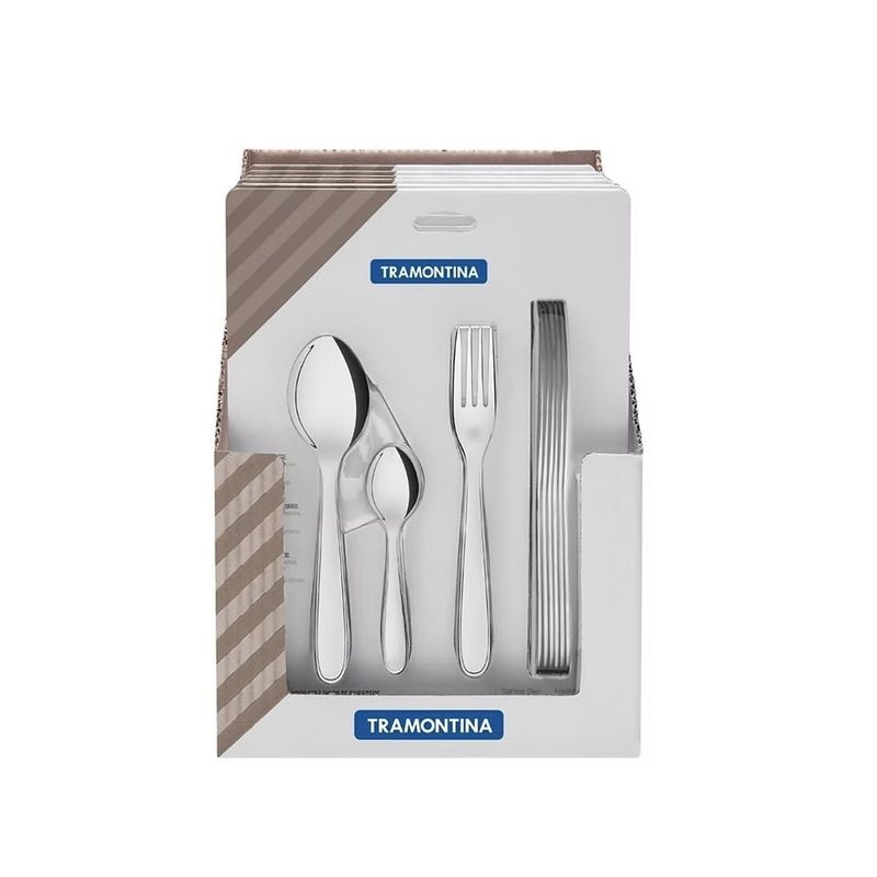 TRAMONTINA - Juego Cubiertos Tramontina Maresias 24 Pc Acero Inoxidable