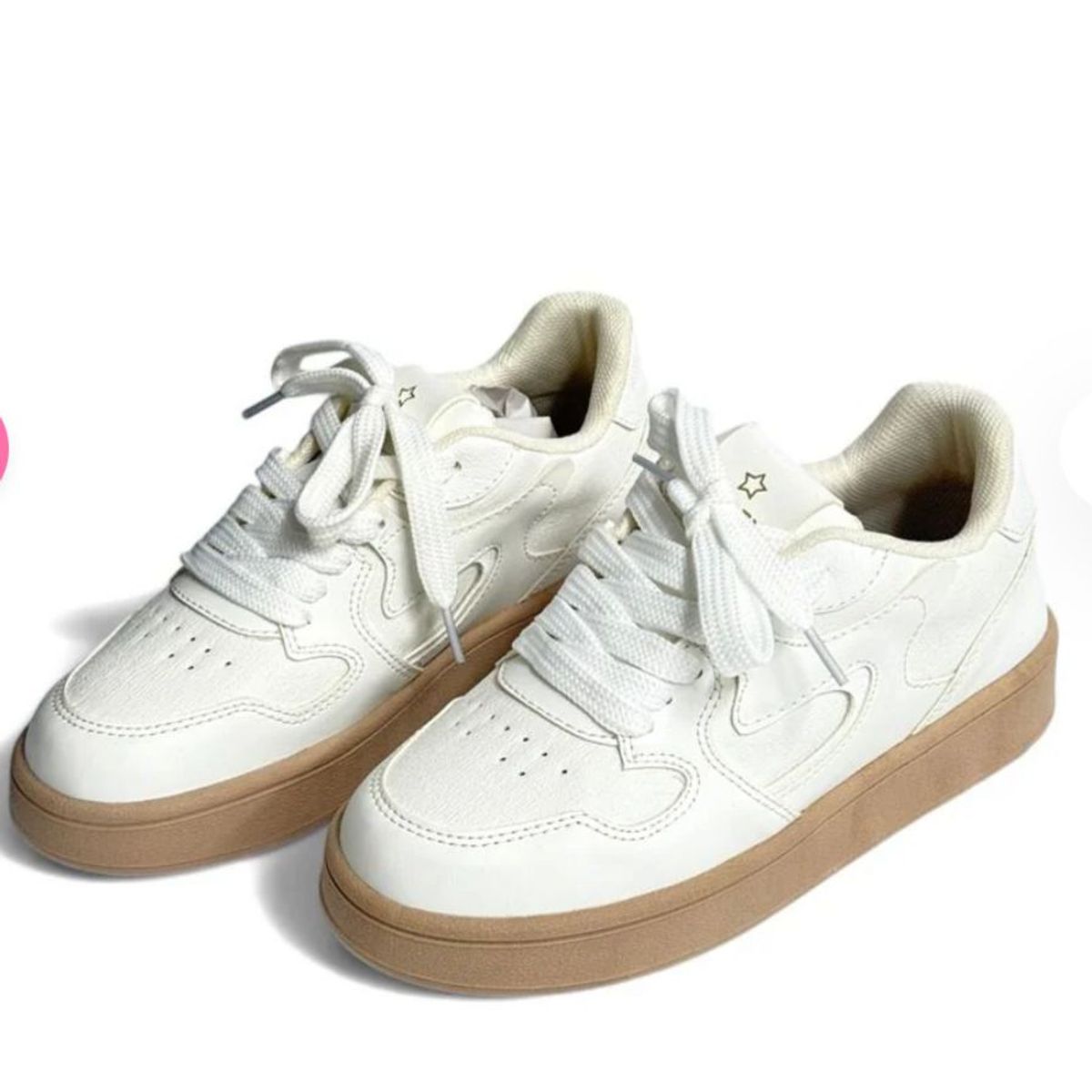 EVEGONZ - Tenis Casual Blanco de Moda Para Mujer