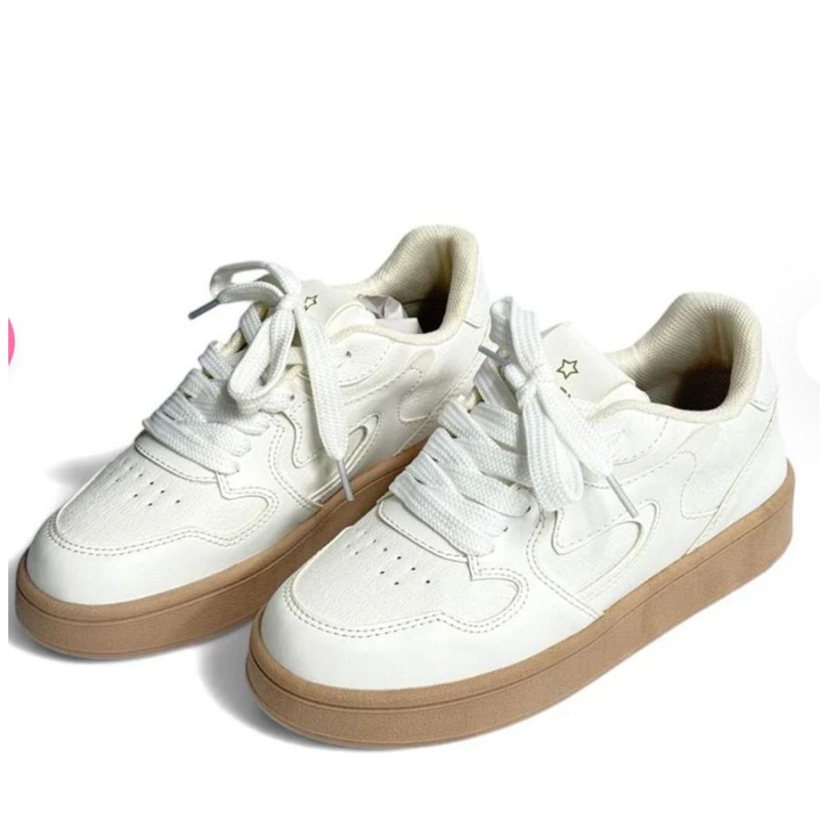 EVEGONZ - Tenis Casual Blanco de Moda Para Mujer