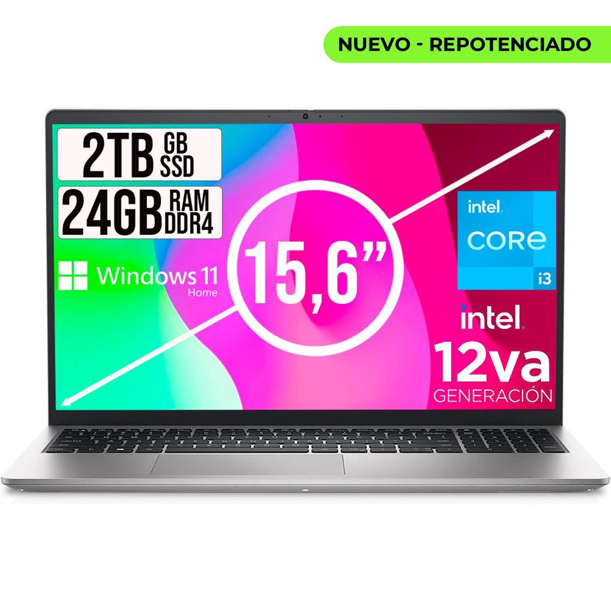 DELL - DELL INSPIRON INTEL CORE I3 1215U SSD 2TB RAM 24GB LED 15,6 LIC W11 HOME