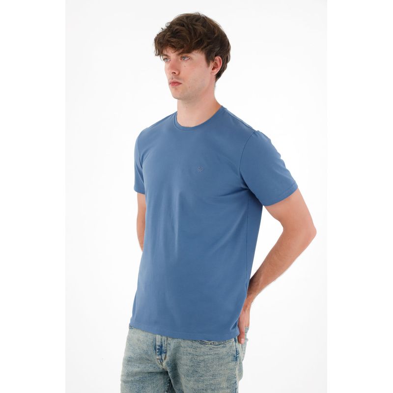TENNIS - Camiseta con raqueta estampada azul para hombre