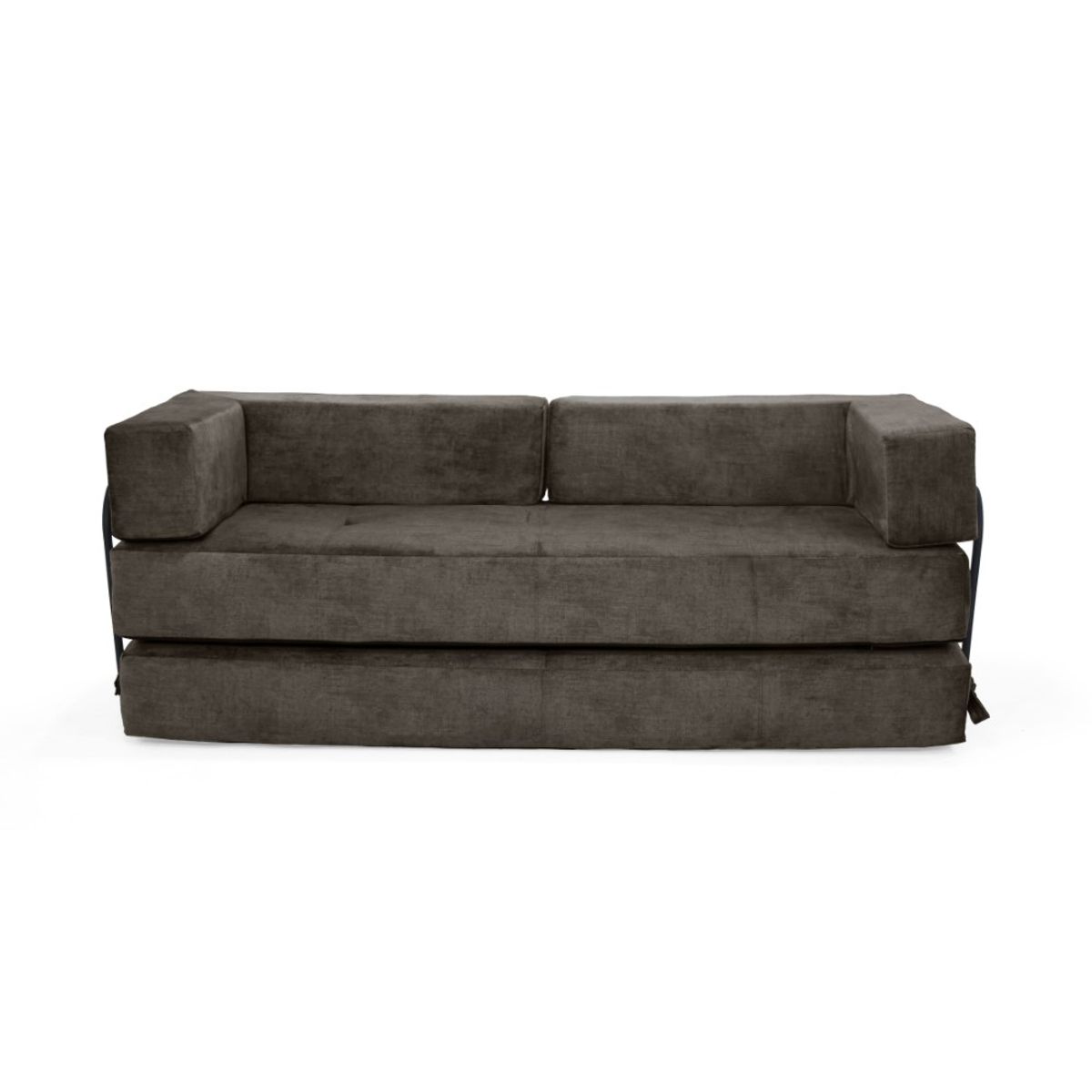 VENECIA - Sofa Cama 3 En 1 Nablus 196x73x68 Brazos Moviles Taupe