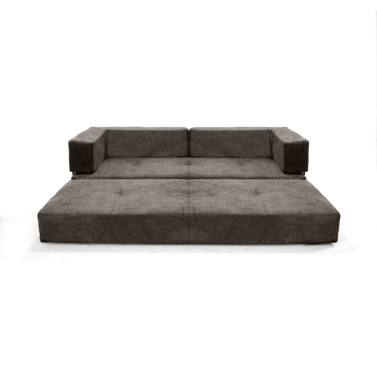 VENECIA - Sofa Cama 3 En 1 Nablus 196x73x68 Brazos Moviles Taupe