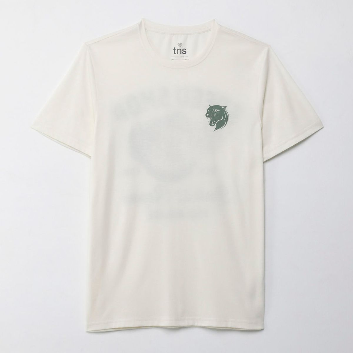 TENNIS - Camiseta manga corta estampada crudo para hombre