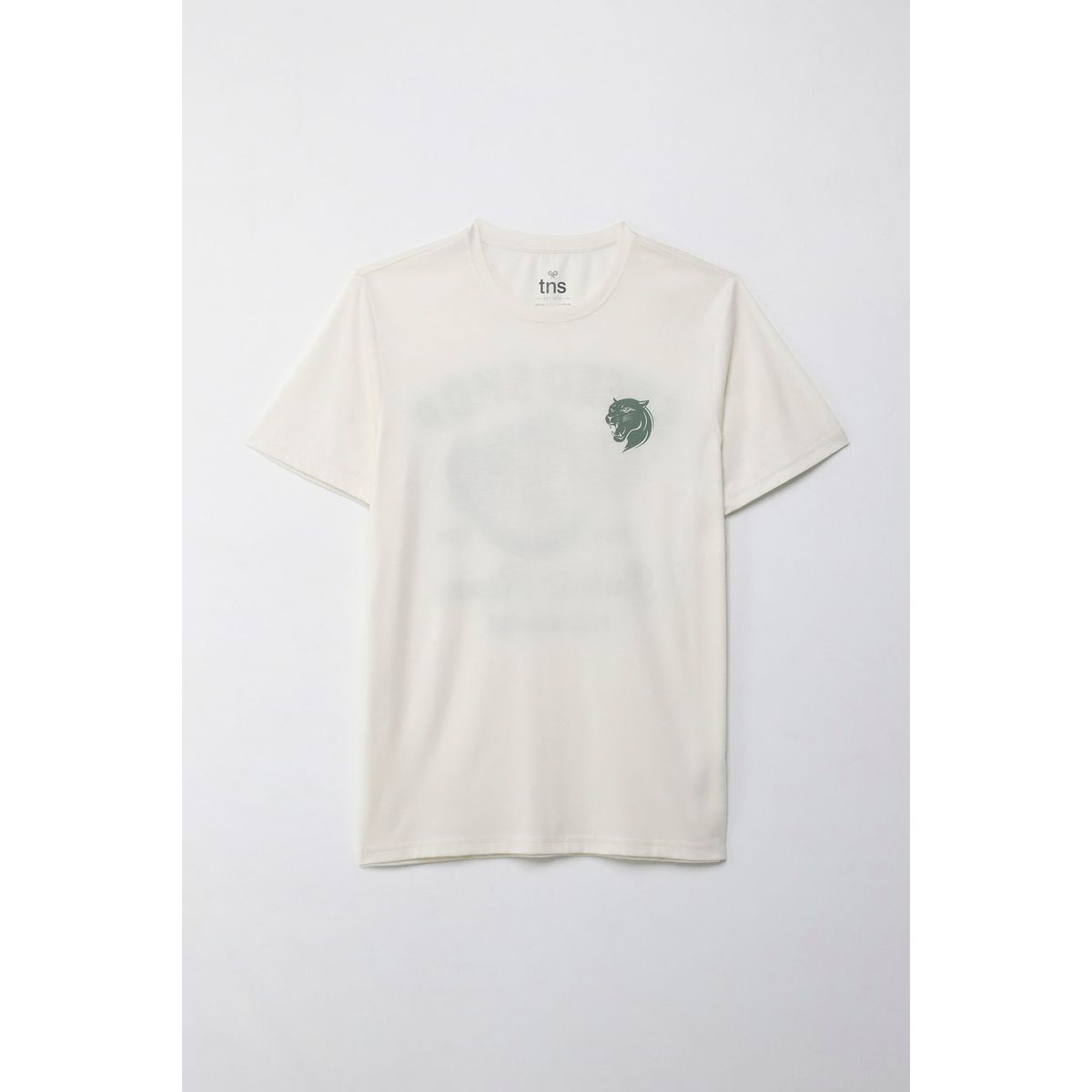 TENNIS - Camiseta manga corta estampada crudo para hombre