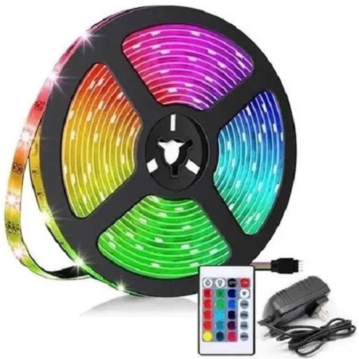 GENERICO - Cinta De Luz Led Multicolor Rgb 10 Metros Tira Led