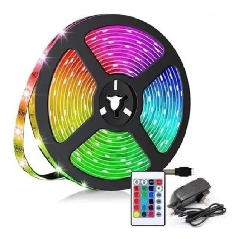 GENERICO - Cinta De Luz Led Multicolor Rgb 5 Metros Tira Led