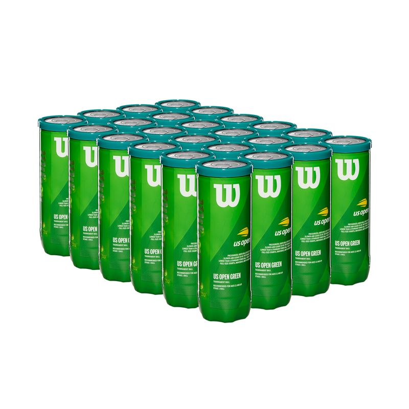 WILSON - Caja de Pelotas de Tenis Wilson Punto Iniciación Práctica X24 Tarros