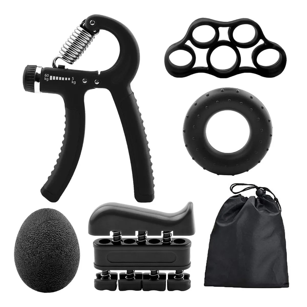 GENERICO - Kit De Ejercicios Para Dedos Manos Y Muñecas De 5 Piezas