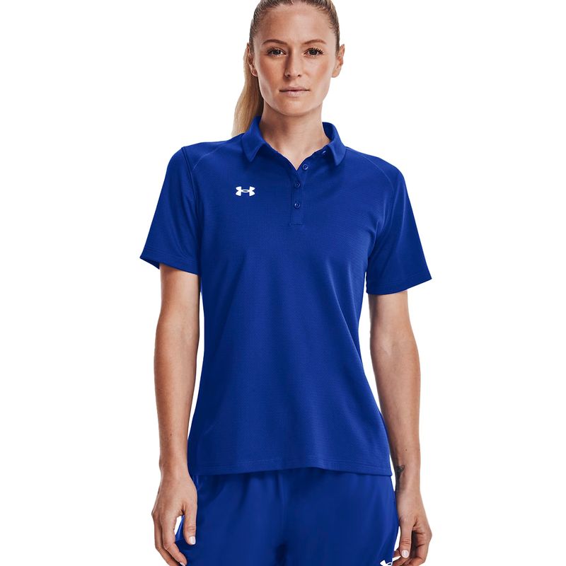 UNDER ARMOUR - UNDER ARMOUR CAMISETA POLO TEAM TECH POLO RUNNING DAMA ROJO