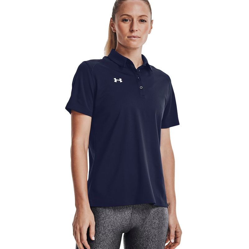 UNDER ARMOUR - UNDER ARMOUR CAMISETA POLO TEAM TECH POLO RUNNING DAMA AZUL