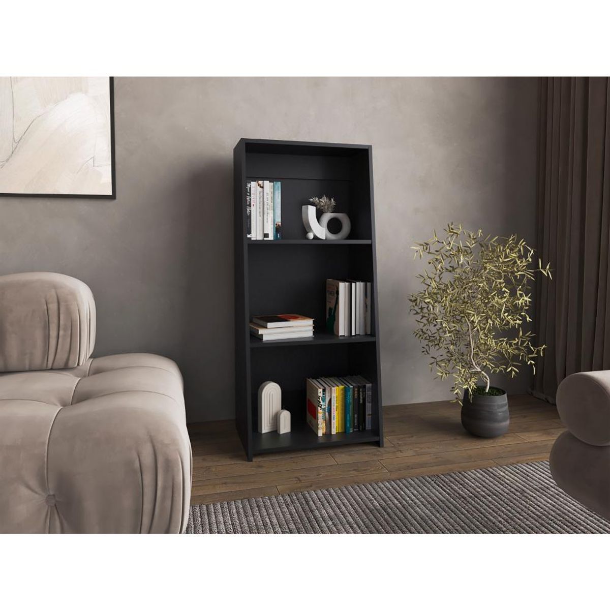 RTA DESIGN - Biblioteca África Wengue con Variedad Entrepaños ZF