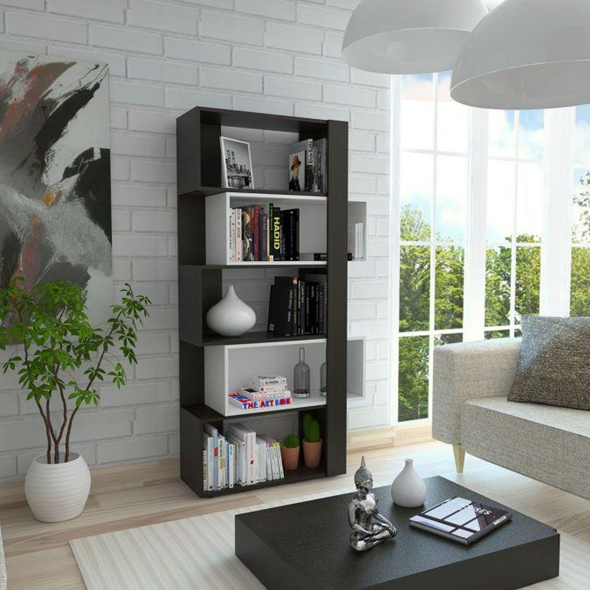 RTA DESIGN - Biblioteca Beijing Wengue y Blanco