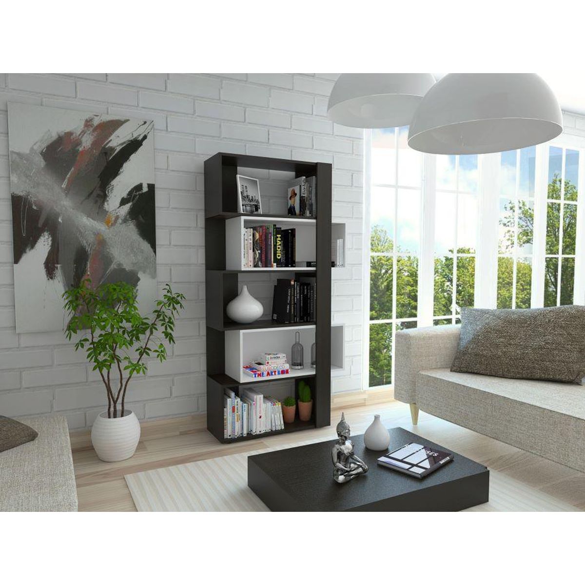 RTA DESIGN - Biblioteca Beijing Wengue y Blanco