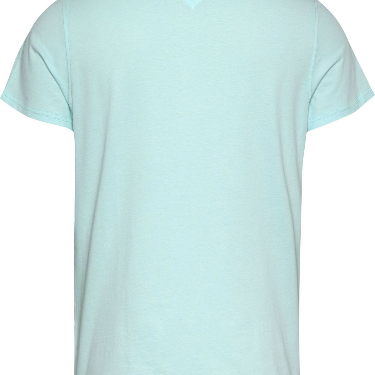 TOMMY HILFIGER - Camiseta celeste clásica con cuello redondo Tommy Jeans