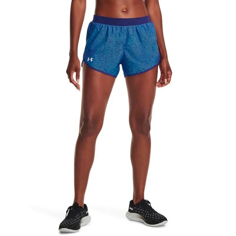 UNDER ARMOUR - UNDER ARMOUR  SHORT FLY BY 20 PRINTED RUNNING UNISEX AZUL