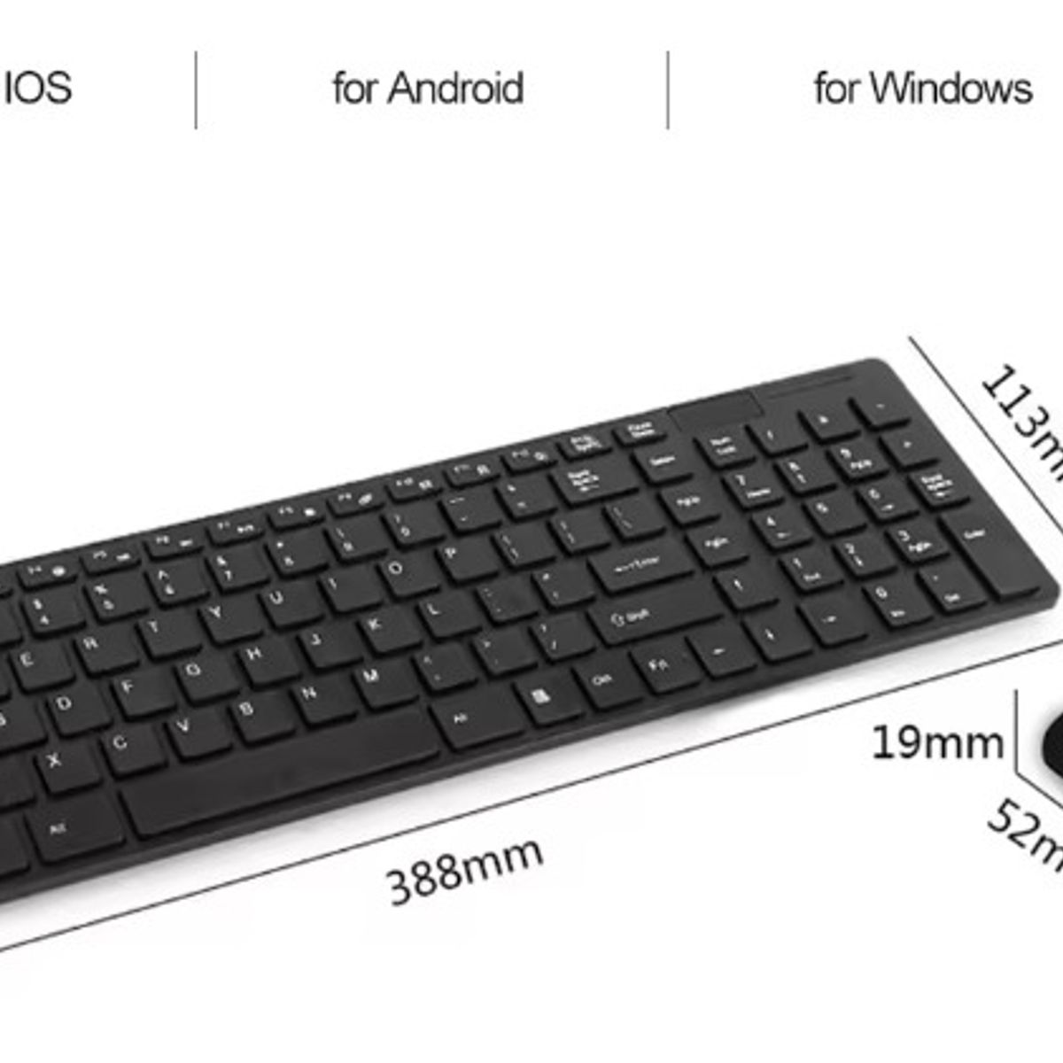 GENERICO - Combo Teclado y Mouse Inalámbrico K-06