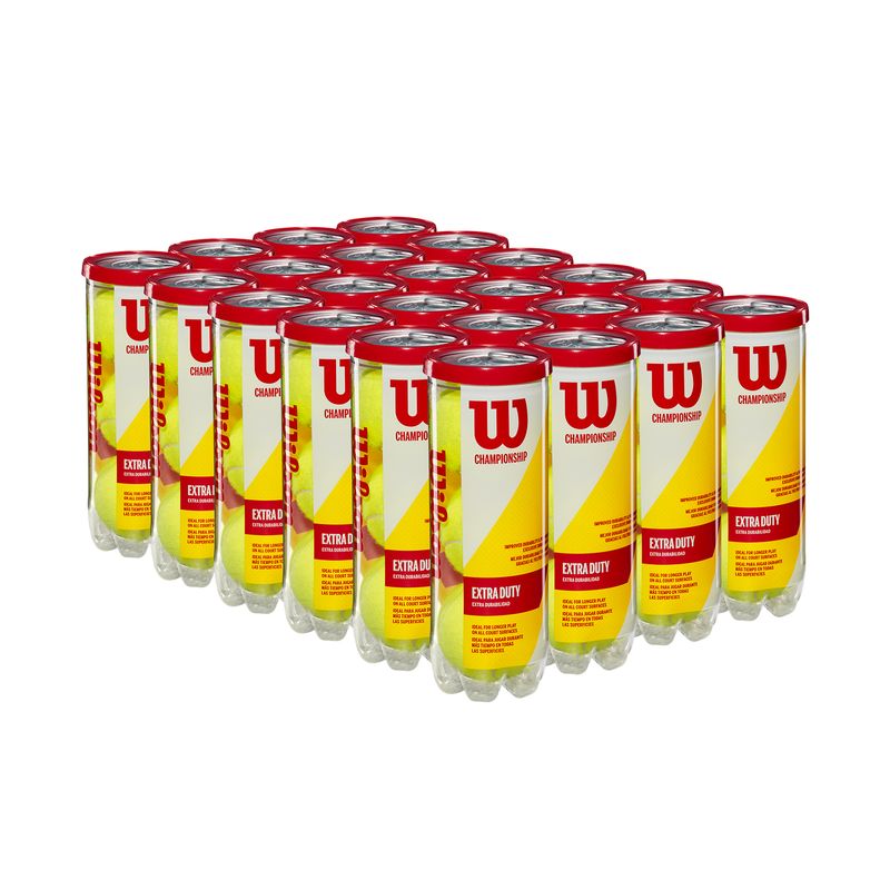 WILSON - Caja de Pelotas de Tenis Wilson Championship Extra Duty X24