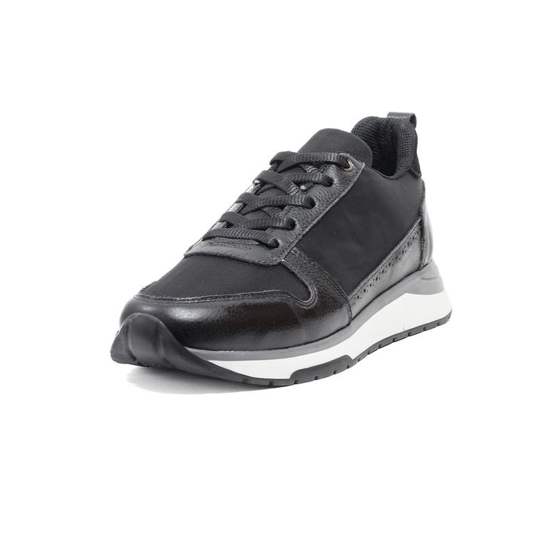GENERICO - TENIS CUERO NEGRO MOOPY AR001