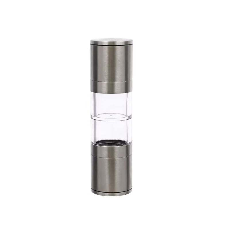 GENERICO - Pimentero Molino Doble Sal Y Pimienta 270g Acero Inoxidable