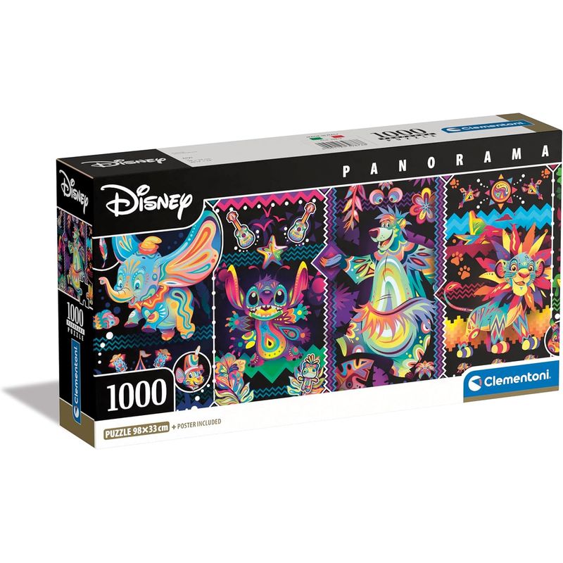 CLEMENTONI - Rompecabezas 1000 Piezas Disney Personajes Clementoni