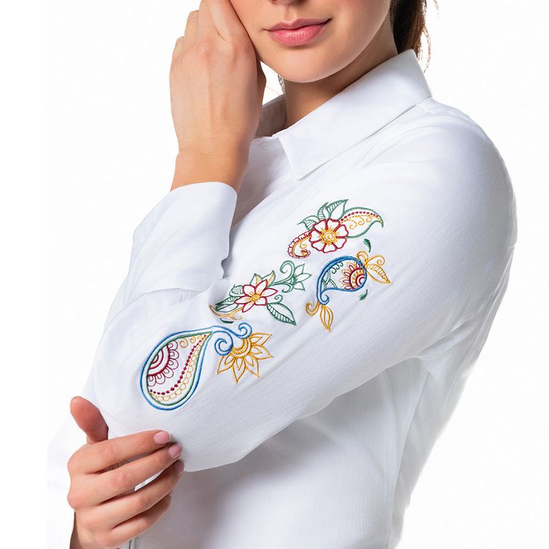 LEC LEE - Blusa Cuello Camisero para Mujer L