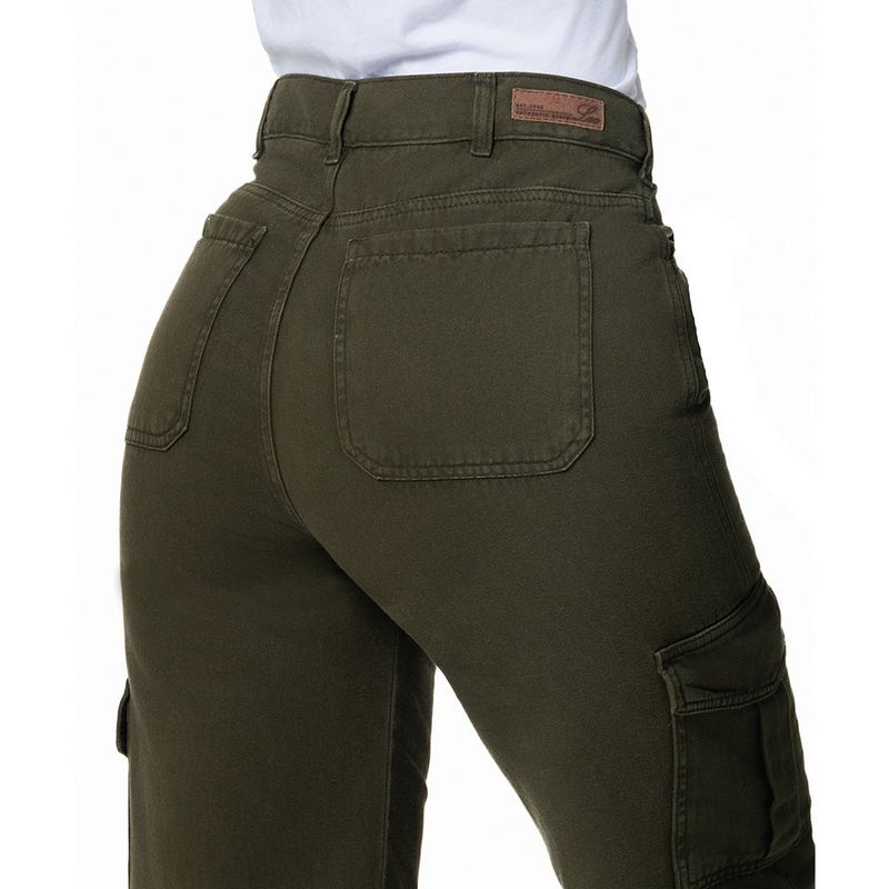 LEC LEE - Jeans Cargo Wide Leg para Mujer 8