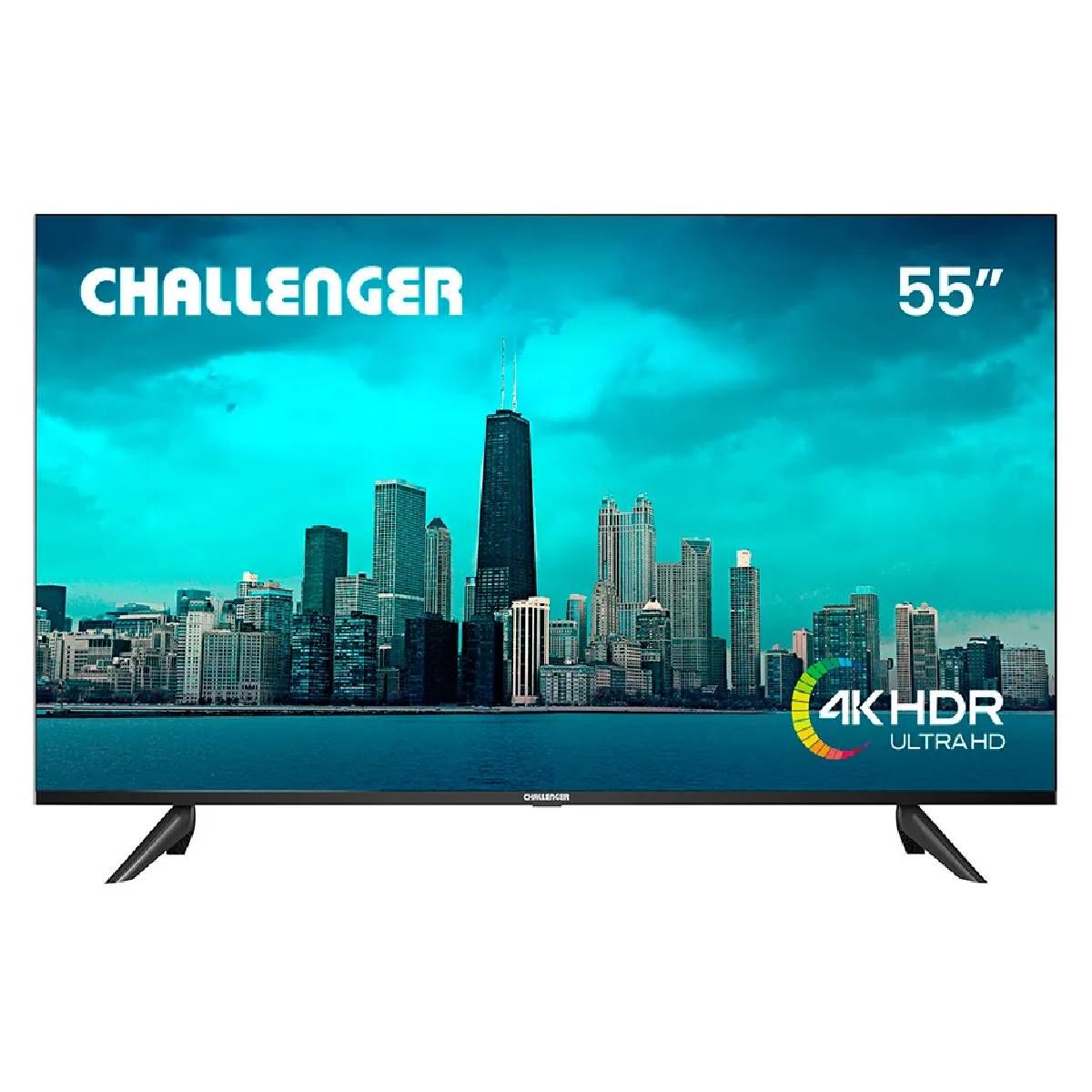 CHALLENGER - Televisor Challenger 55 pulgadas 4K Smart Google TV UHD 55KG85 BT T2